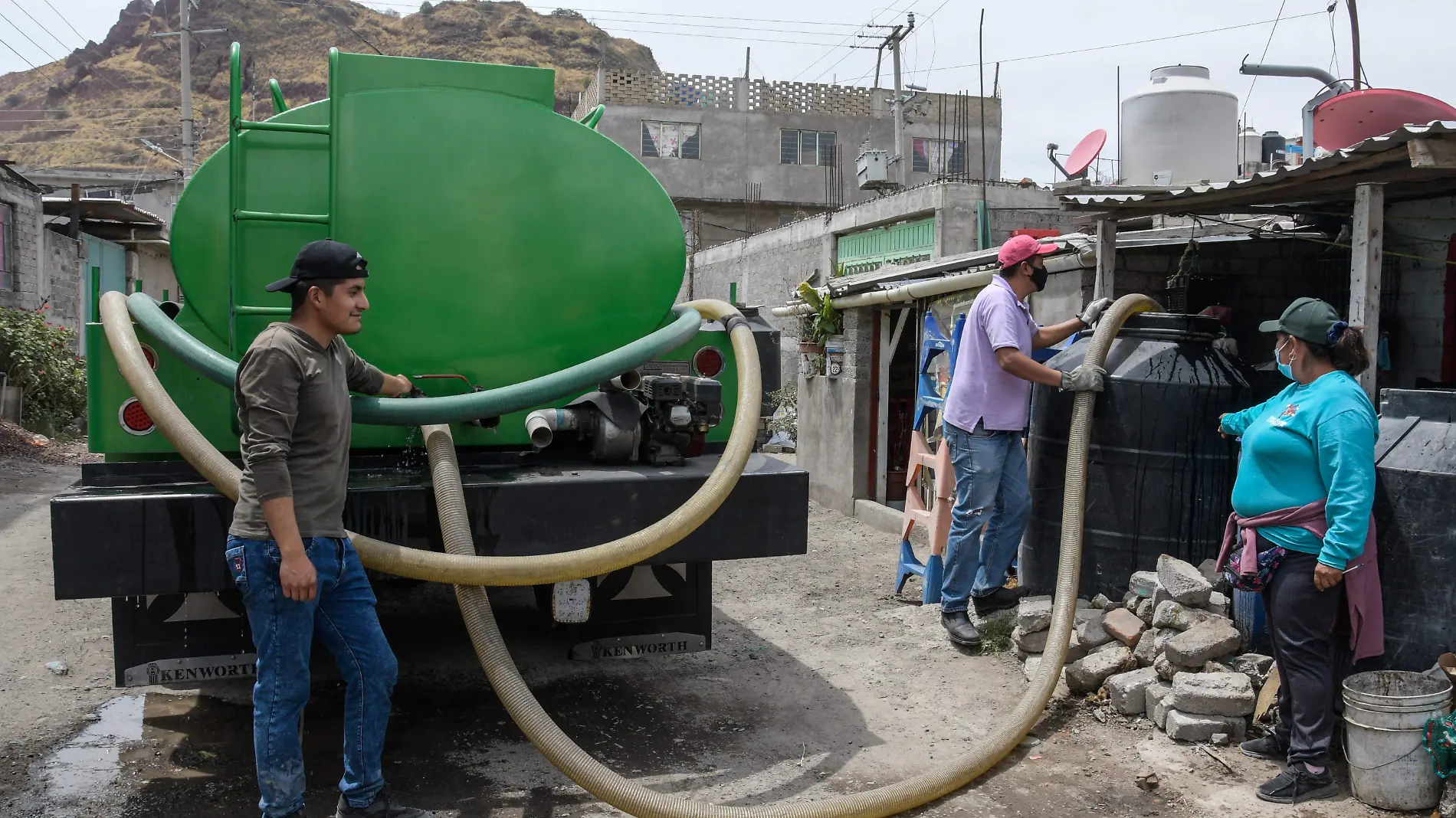 Escasez de agua colonia El Triángulo alcaldía Iztapalapa 